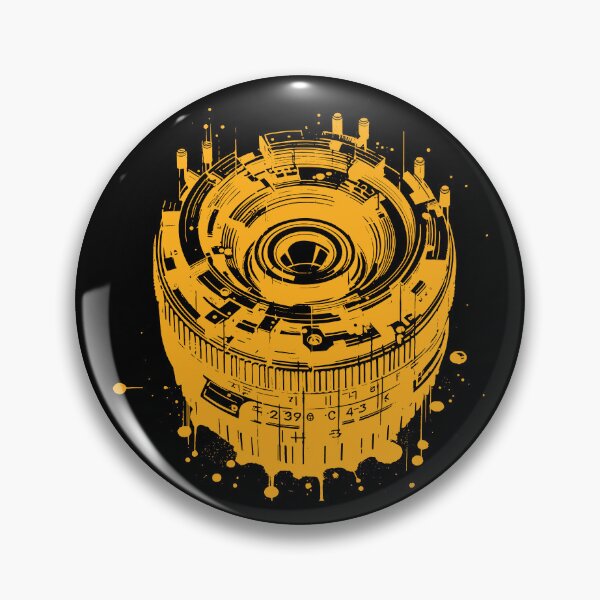 Item preview, Vintage Camera Lens Technical Illustration designed and sold by BRU Design.