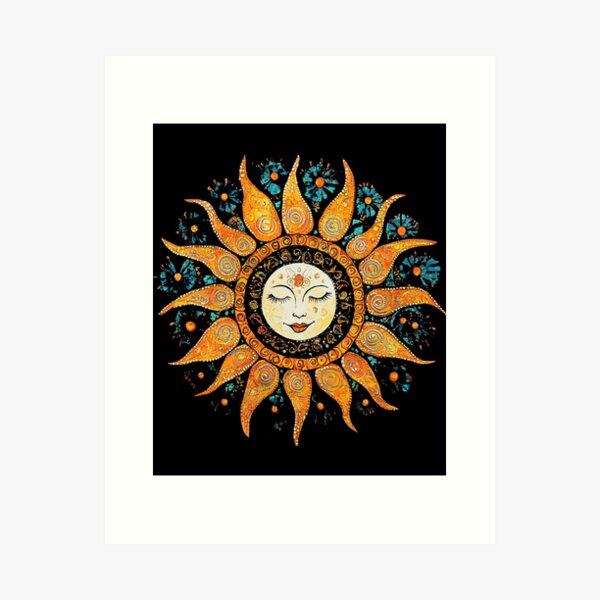 Item preview, boho sun designed and sold by Elite Print Studio.