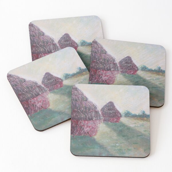 Item preview, Ode to Monet haystacks designed and sold by Louise Mclaughlin Art.