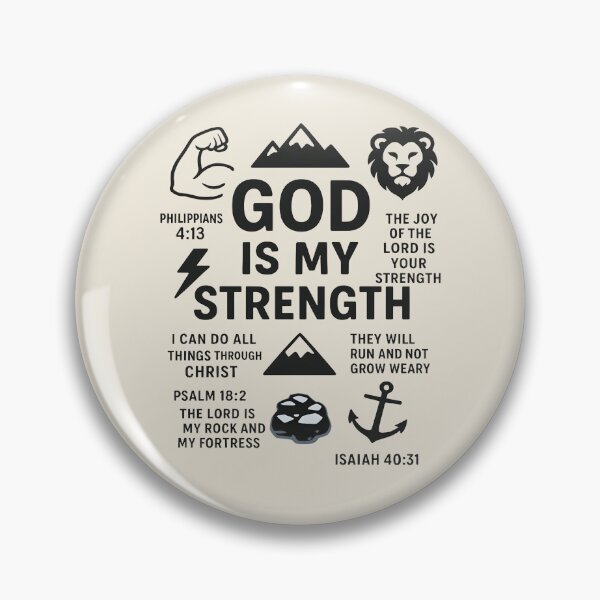 Item preview, God is my Strength designed and sold by ChristCentered.