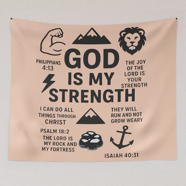 Item preview, God is my Strength designed and sold by ChristCentered.