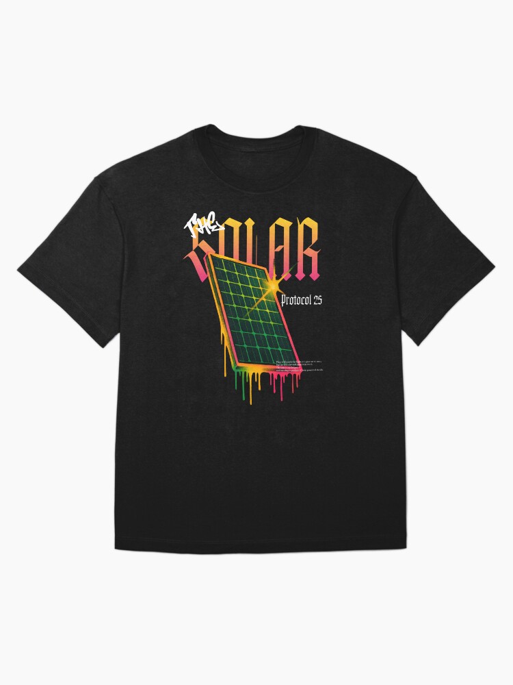 Thumbnail 3 of 7, Oversized T-Shirt, The Solar Panel Protocol 25 designed and sold by SolarEnergyWise.