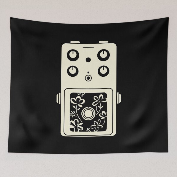 Item preview, Vintage Cream Floral Fuzz Pedal designed and sold by BRU Design.