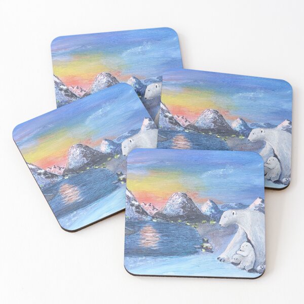 Item preview, Polar bear and cub designed and sold by Louise Mclaughlin Art.