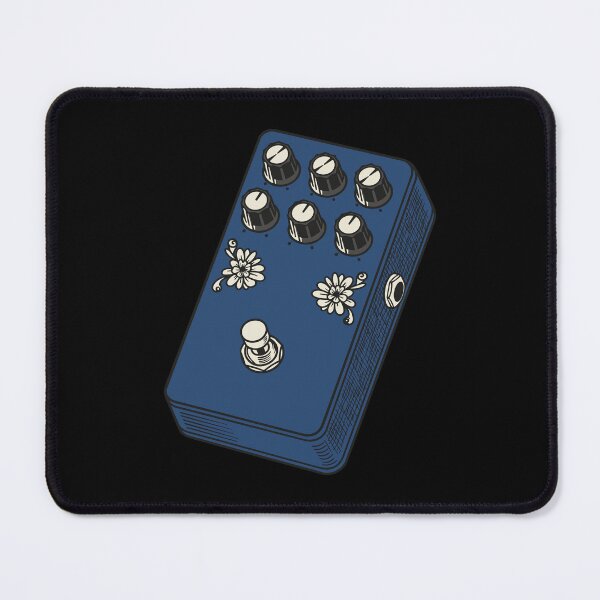 Item preview, Ocean Blue Floral Fuzz Stompbox designed and sold by BRU Design.