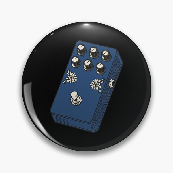 Item preview, Ocean Blue Floral Fuzz Stompbox designed and sold by BRU Design.