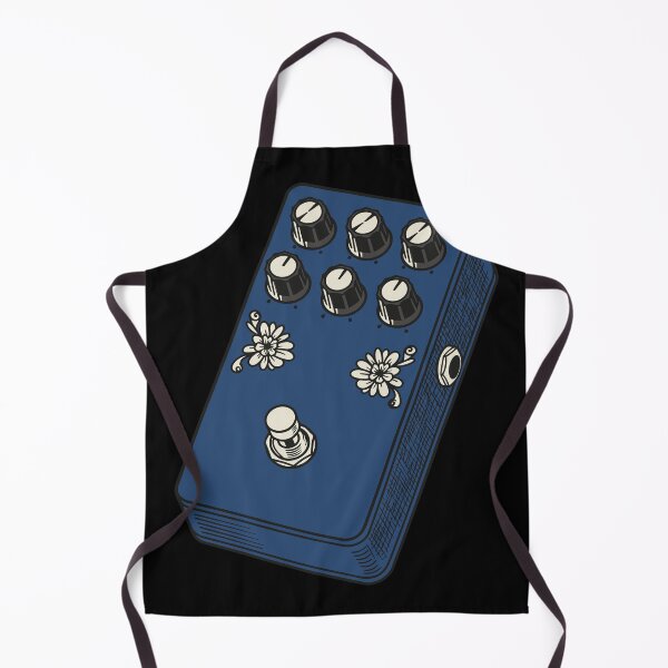Item preview, Ocean Blue Floral Fuzz Stompbox designed and sold by BRU Design.