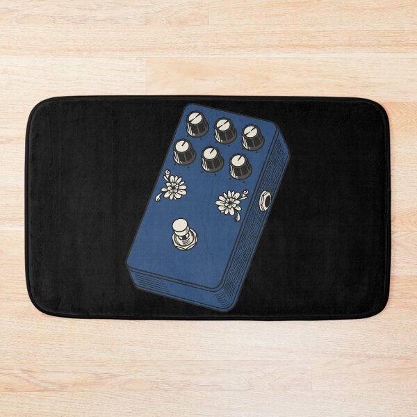 Item preview, Ocean Blue Floral Fuzz Stompbox designed and sold by BRU Design.