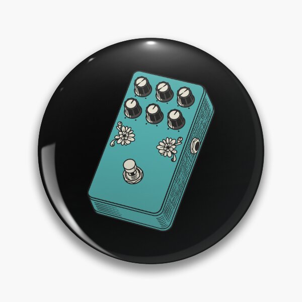 Item preview, Seafoam Green Botanical Distortion Pedal designed and sold by BRU Design.