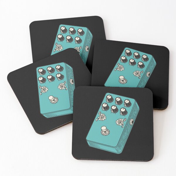 Item preview, Seafoam Green Botanical Distortion Pedal designed and sold by BRU Design.