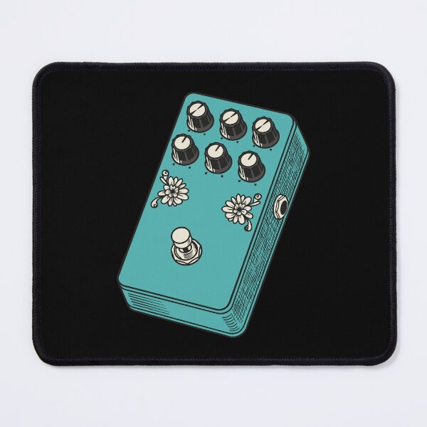 Item preview, Seafoam Green Botanical Distortion Pedal designed and sold by BRU Design.