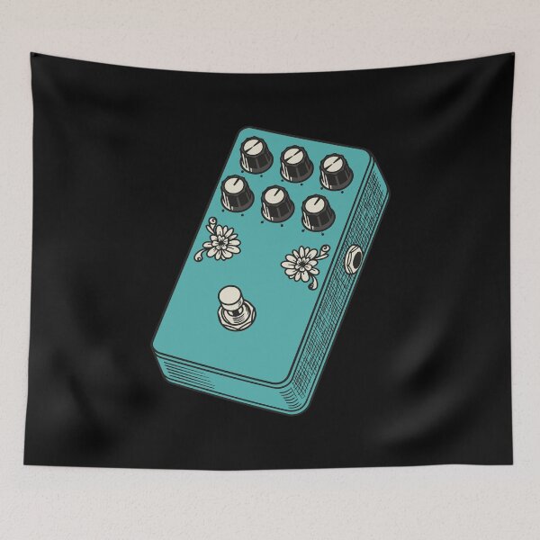 Item preview, Seafoam Green Botanical Distortion Pedal designed and sold by BRU Design.