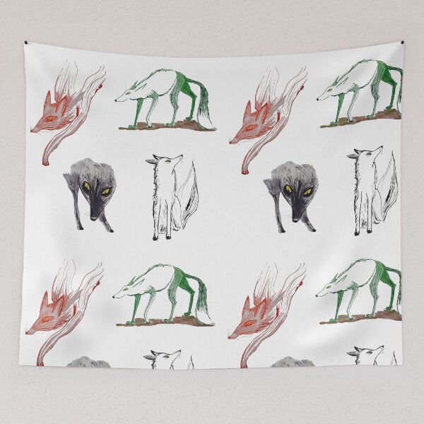 Item preview, Four colored wolves designed and sold by jllmartin.
