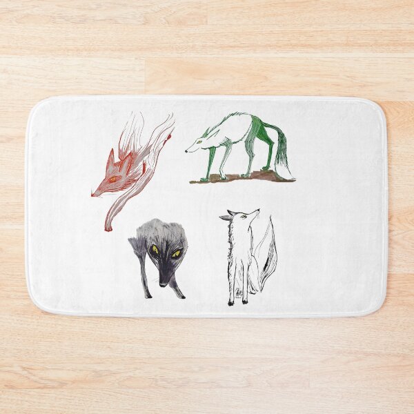 Item preview, Four colored wolves designed and sold by jllmartin.