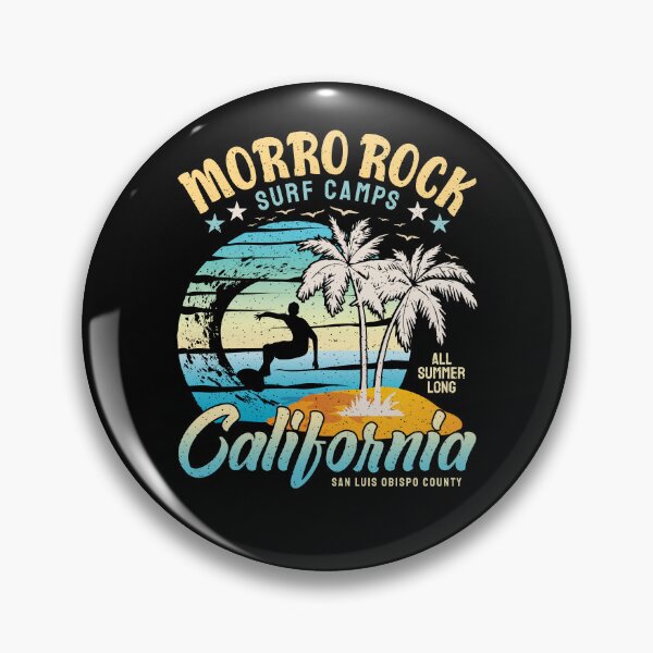 Item preview, Morro Rock Surf Camp Surfing San Luis Obispo County California designed and sold by eclecTEEq.