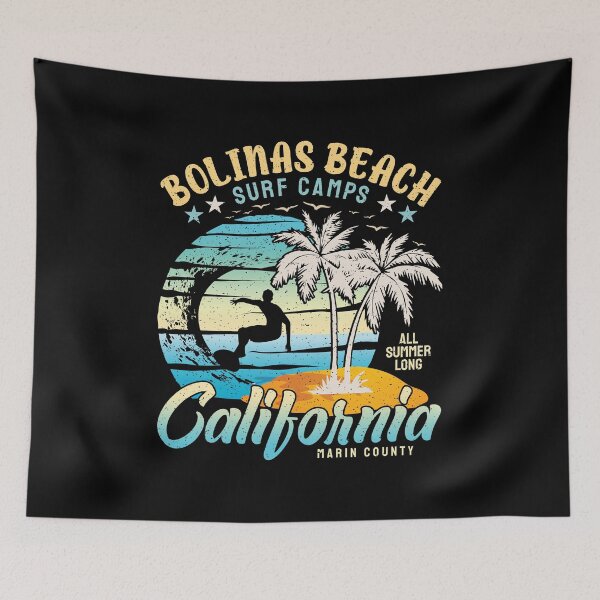 Item preview, Bolinas Beach Surf Camp Surfing Marin County California designed and sold by eclecTEEq.