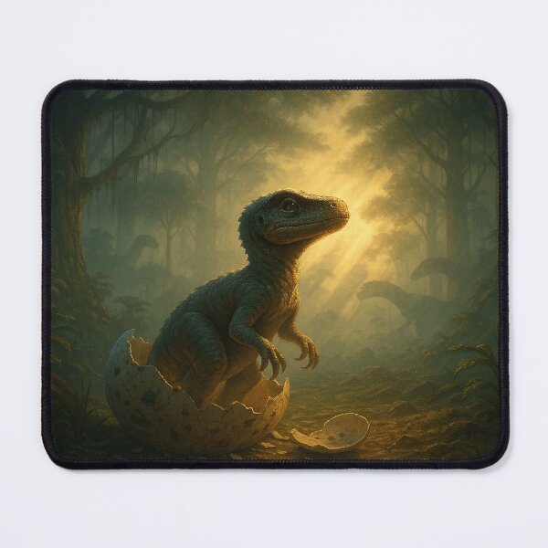 Item preview, "Prehistoric Rebirth – Dinosaur Hatchling in a Lost World" designed and sold by Twinkle1999.