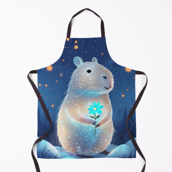 Item preview, capybara in the snow magical scene designed and sold by Lizzilzil.