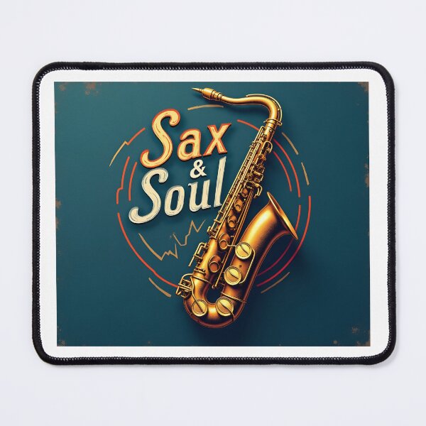 Item preview, Retro Gold Saxophone Art Print: Sax & Soul Jazz Design designed and sold by Ink & Harmony.