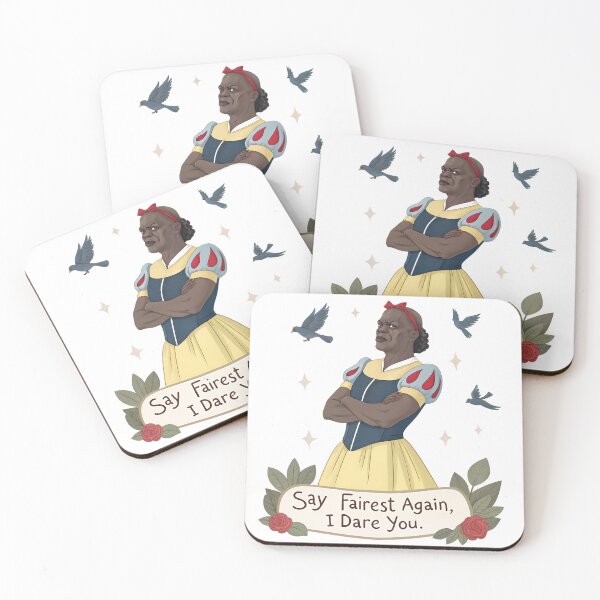 Item preview, Samuel L. Jackson as Snow White Funny Fairytale Parody Art designed and sold by Fashvora.