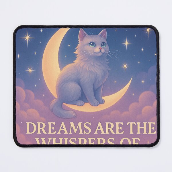 Item preview, Moon Cat – Dreams Are the Whispers of the Soul designed and sold by Neovibe Print.