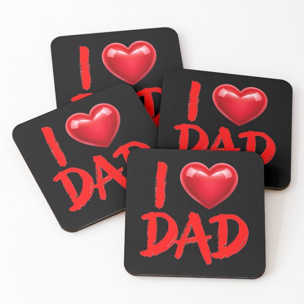 Item preview, I Love Dad T-Shirt | Bold Heart Dad Shirt for Father’s Day, Birthday or Everyday Appreciation designed and sold by FestivityFinds.