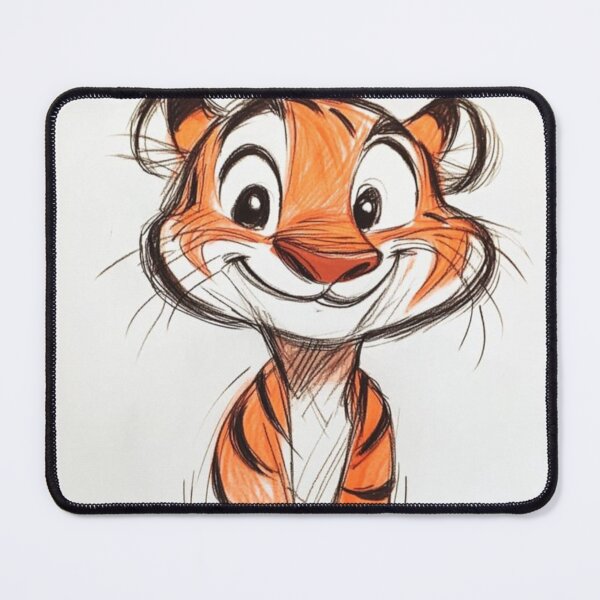 Item preview, cute funny tiger drawing designed and sold by NivyasArtistry.