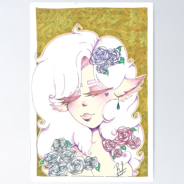 Item preview, angel in roses designed and sold by cherry--pi3.