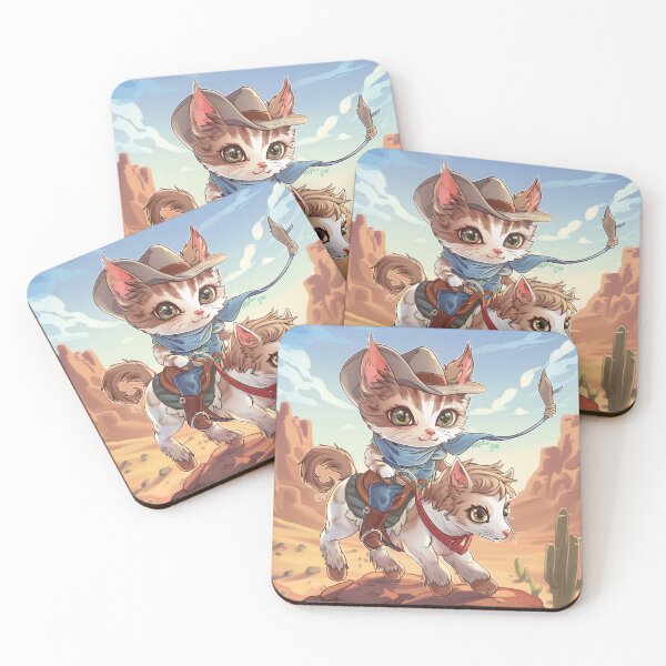 Item preview, Adorable Cowboy Cat on Horse designed and sold by Line-Creations.
