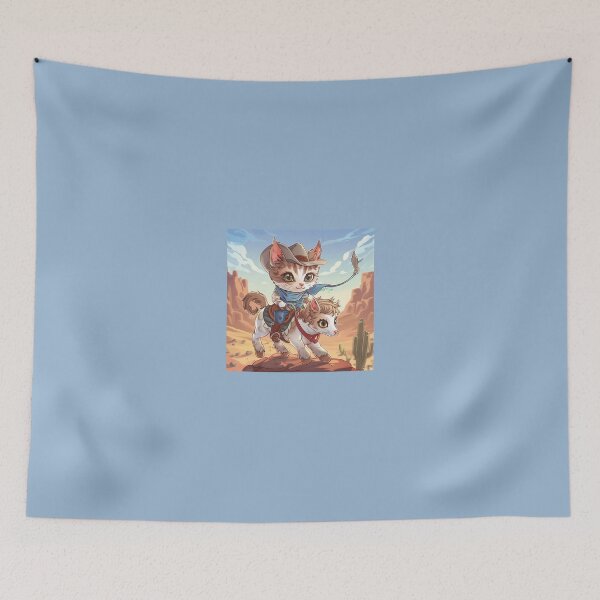 Item preview, Adorable Cowboy Cat on Horse designed and sold by Line-Creations.