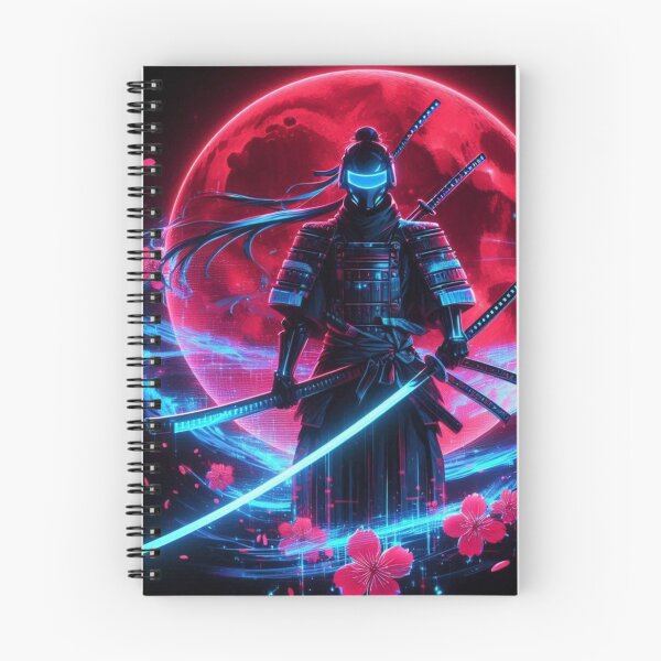 Item preview, Cyber Samurai Under the Blood Moon designed and sold by aipichub.
