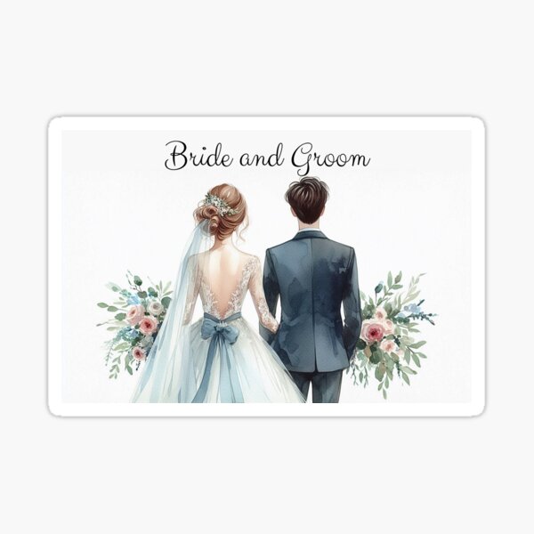 Item preview, Bride and Groom- Elegant Invitation designed and sold by Emilyprintart.