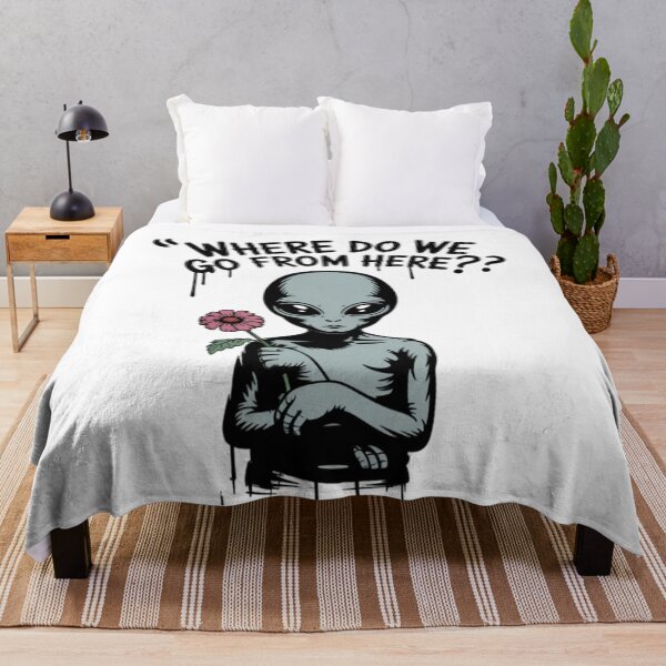 Item preview, Banksy Alien - Where do we go from here? designed and sold by 123ks.