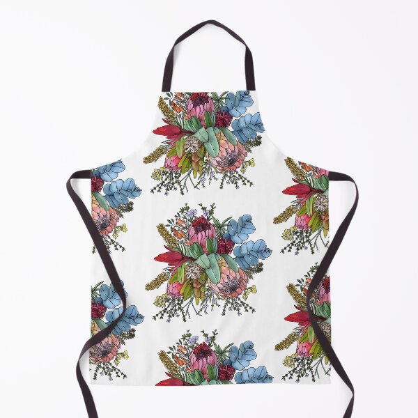 Item preview, Australian Bush Flowers Bouquet – Wattle, Protea & Gumnuts by Jo Story designed and sold by Sketchbook Designs.