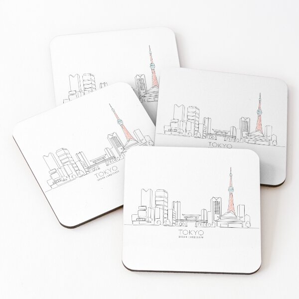 Item preview,  Urban Landscape TOKYO -  Simple line Art designed and sold by store-wasabi.