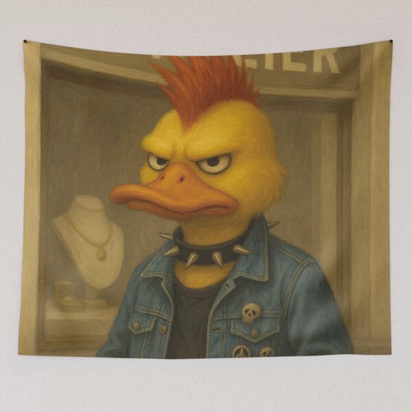 Item preview, cool punk, funny duck designed and sold by Mauswohn.