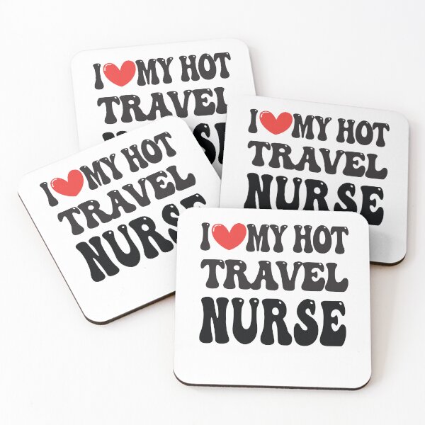 Item preview, I Love My Hot Travel Nurse Wife I Heart My Girlfriend heart of Valentine's Day designed and sold by CoolCreative.