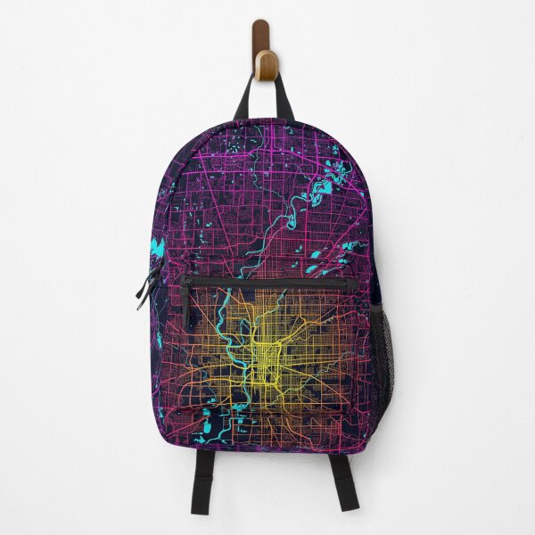 Item preview, Indianapolis City Map of Indiana, USA - Neon designed and sold by deMAP.