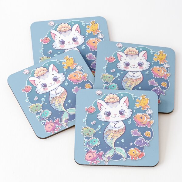 Item preview, The Cutest Mermaid Cat Nr.2 designed and sold by Line-Creations.