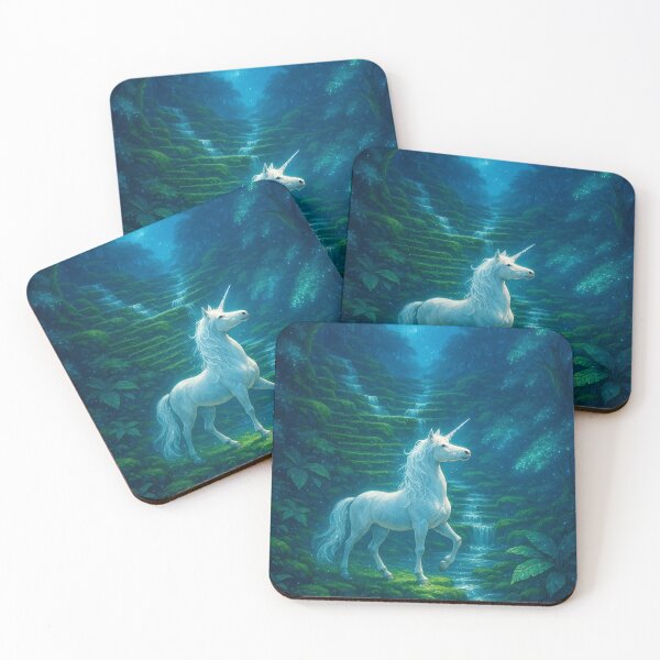 Item preview, Starlit Path of the Mystic Unicorn - The Unicorn Series (1/2) designed and sold by RinWinArts.