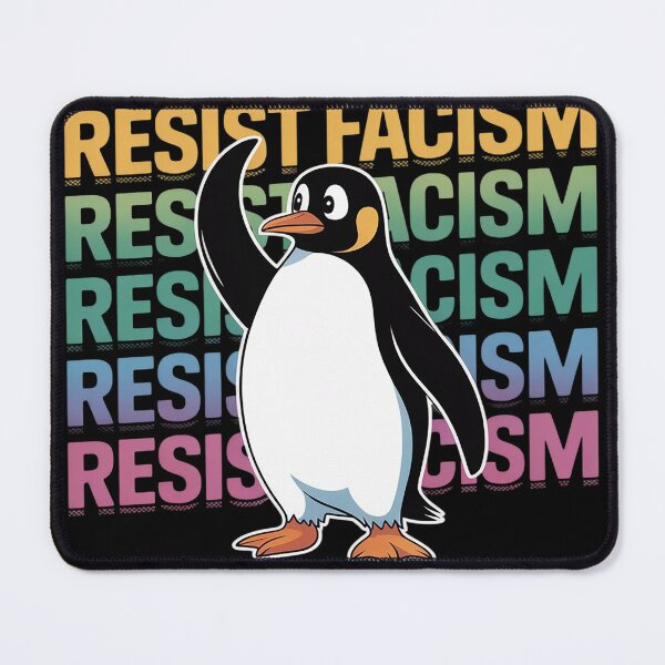 Item preview, Resist Facism Penguin Protest Message designed and sold by MAKOPOKOShop.