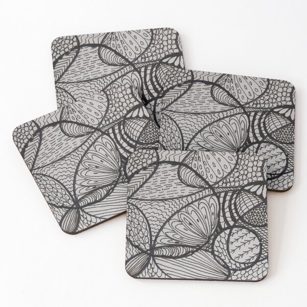 Item preview, Abstract circles ovals with flowers designed and sold by Enbabstract.