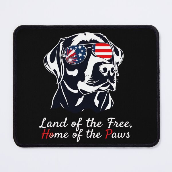 Item preview, Minimalist 4th of July Dog - Land of the Free, Home of the Paws designed and sold by ARTReMi.