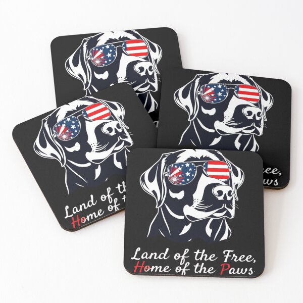 Item preview, Minimalist 4th of July Dog - Land of the Free, Home of the Paws designed and sold by ARTReMi.