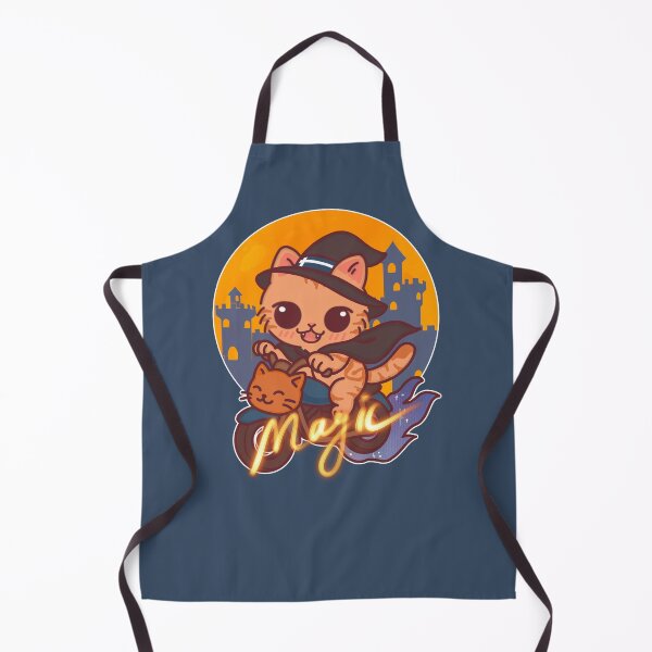 Item preview, Chibi Wizard Cat on Magic Motorcycle – Twilight Blue Adventure designed and sold by BGMeYou.