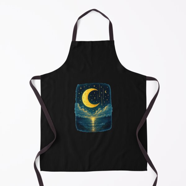 Item preview, Boho Aesthetic Hippie Celestial Vintage Half Moon water designed and sold by facegm.