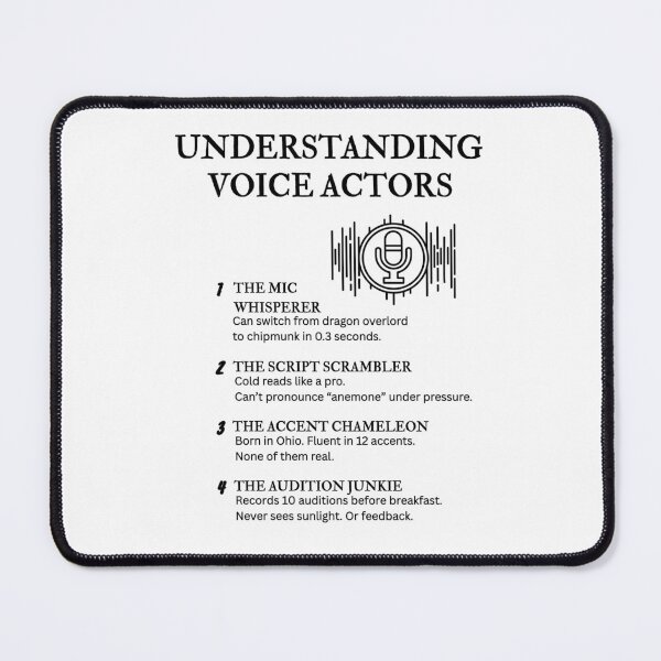 Item preview, Understanding Voice Actors – Funny Character Life Definitions designed and sold by PsyFlow35.
