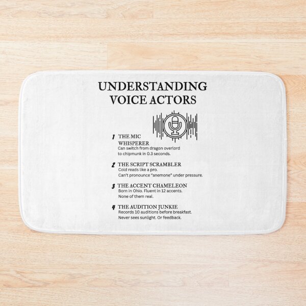 Item preview, Understanding Voice Actors – Funny Character Life Definitions designed and sold by PsyFlow35.
