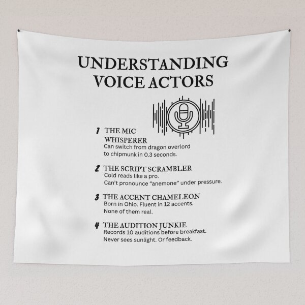 Item preview, Understanding Voice Actors – Funny Character Life Definitions designed and sold by PsyFlow35.