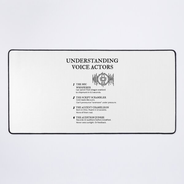 Item preview, Understanding Voice Actors – Funny Character Life Definitions designed and sold by PsyFlow35.